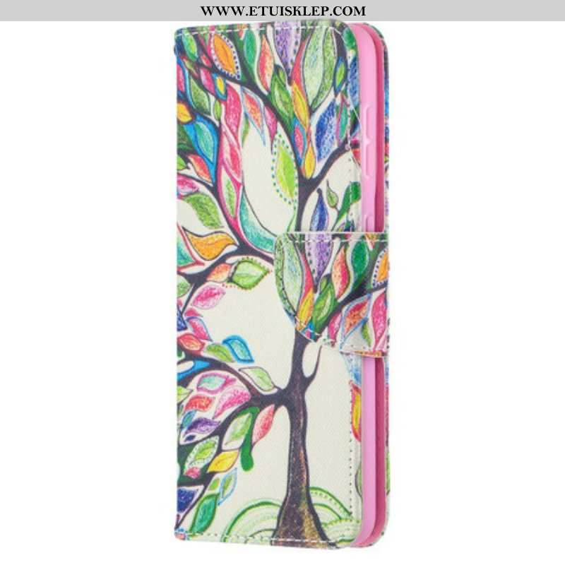 Etui Folio do Samsung Galaxy S21 5G Kolorowe Drzewo